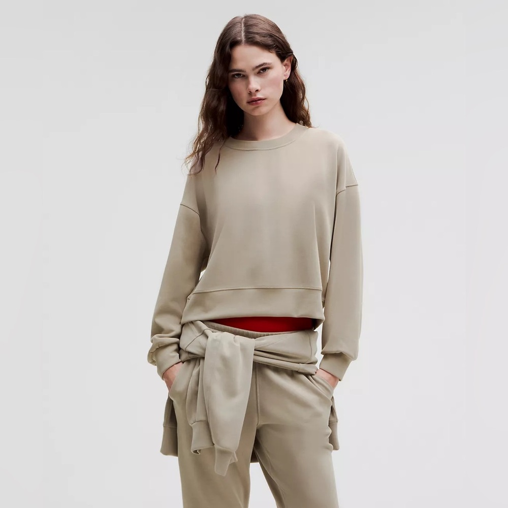 Lululemon Softstreme Perfectly Oversized Cropped Crew